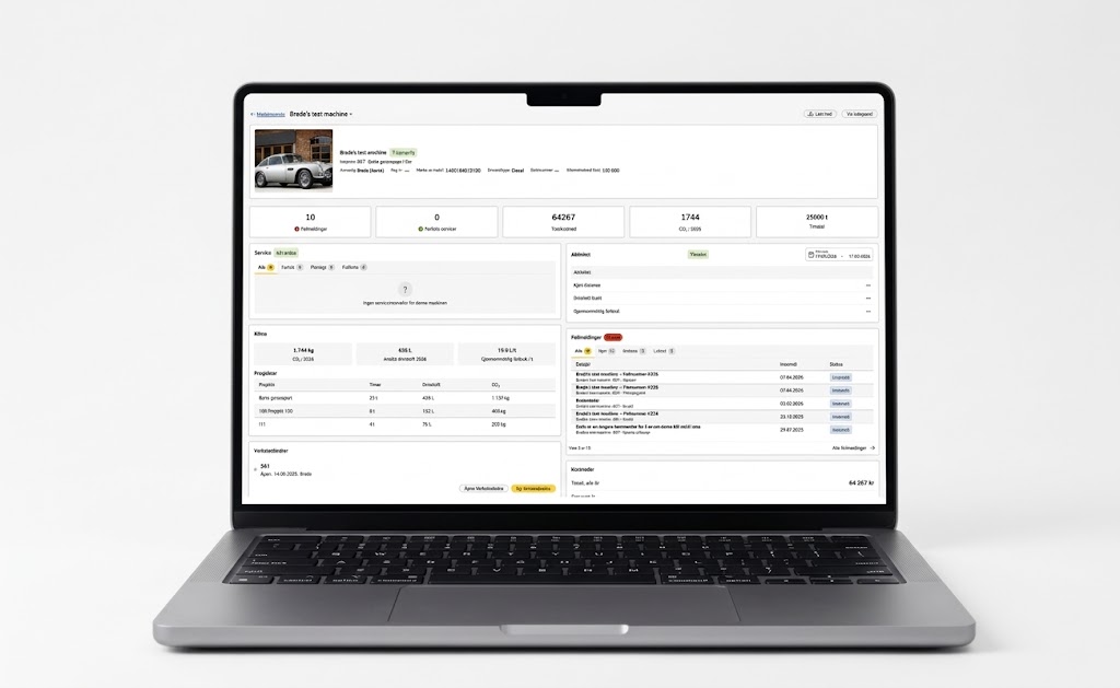 Maskindashboard